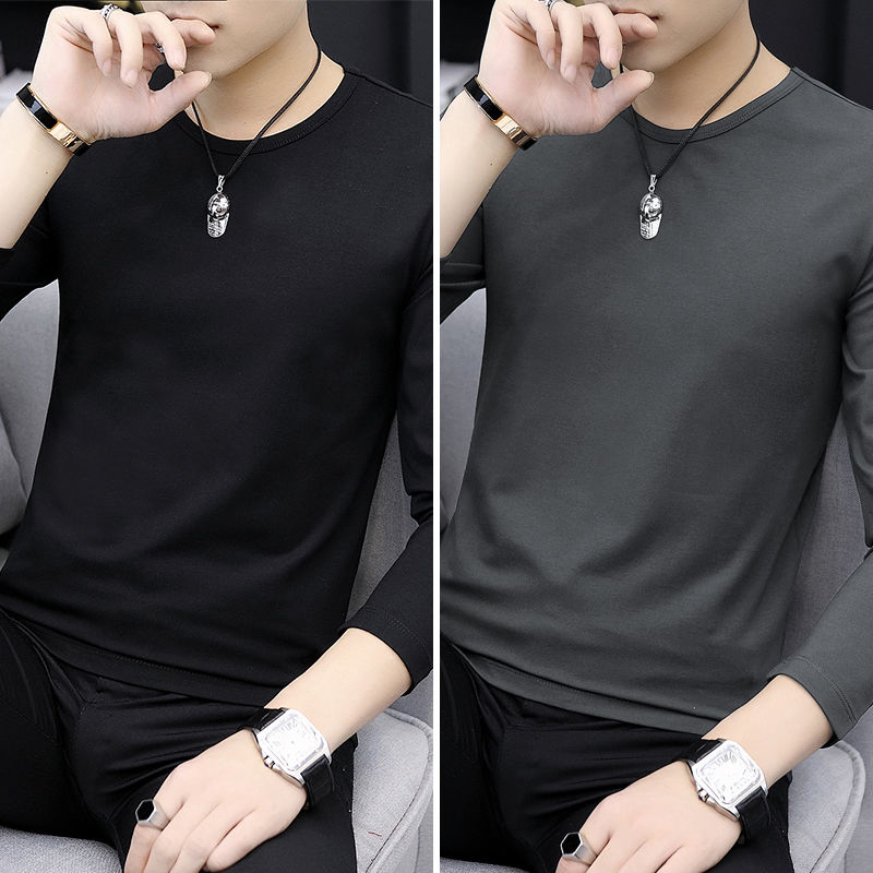 

Autumn Men's Round T-shirt Top T-shirt Autumn Shirt