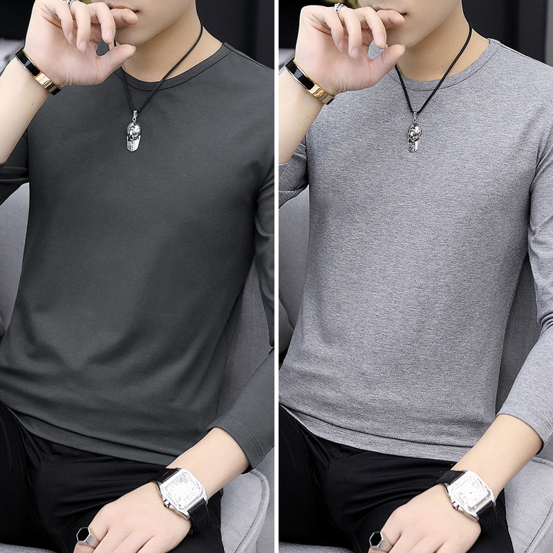 

Autumn Men's Round T-shirt Top T-shirt Autumn Shirt
