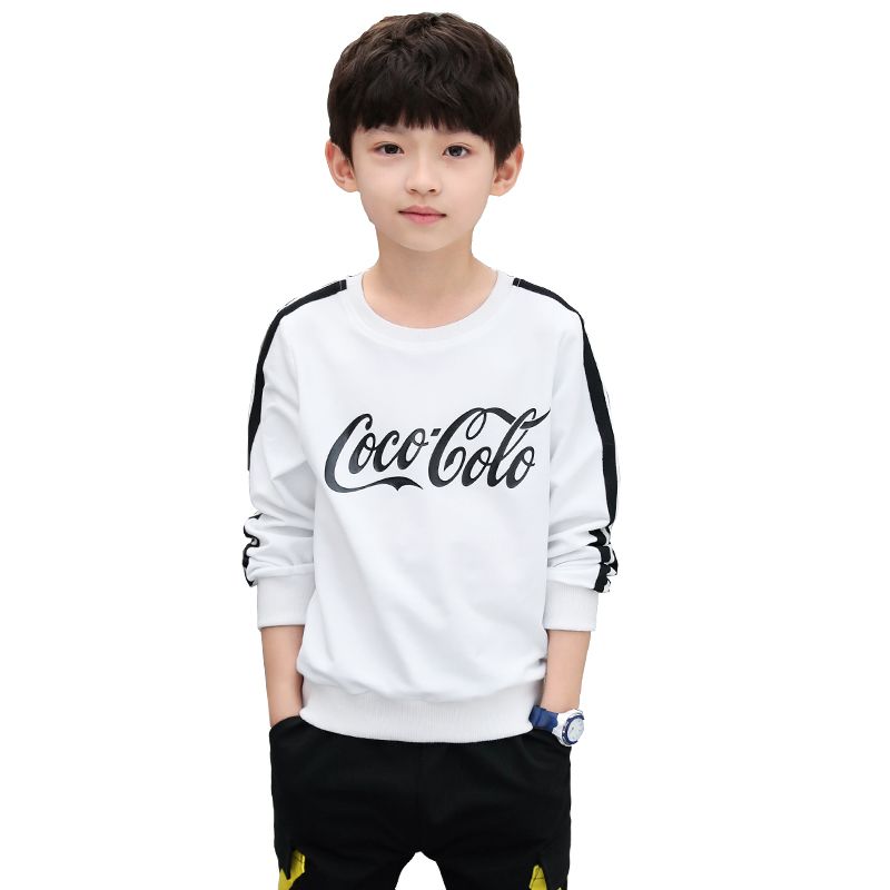 男童秋装卫衣2023新款春季儿童装中大童洋气运动T恤男孩韩版上衣