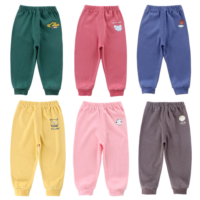 Pure cotton children's trousers girls' spring and autumn trousers boys' Autumn casual pants girls' trousers