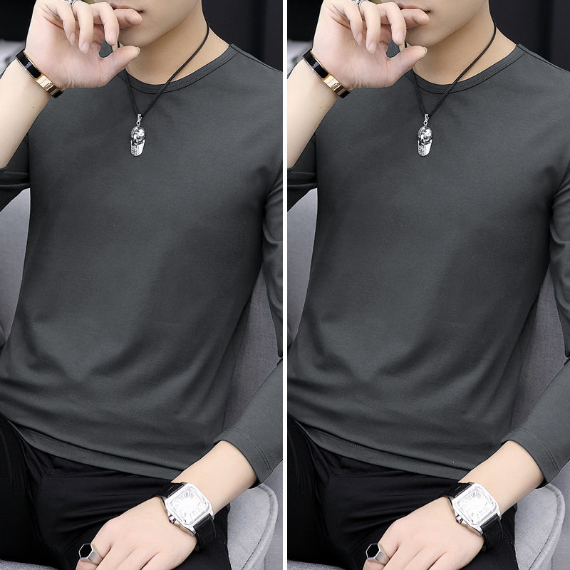 

Autumn Men's Round T-shirt Top T-shirt Autumn Shirt