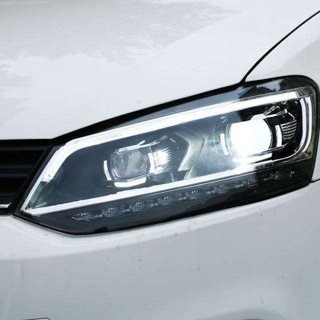 新波罗大灯总成1118款大众polo改装透镜氙气灯led日行灯流光转向