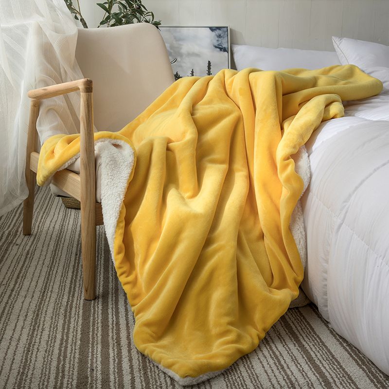 Double layer thick Imitation Cashmere Blanket Quilt coral cashmere office nap blanket small blanket blanket blanket blanket
