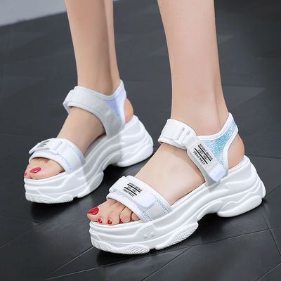 松糕鞋女厚底增高夏季