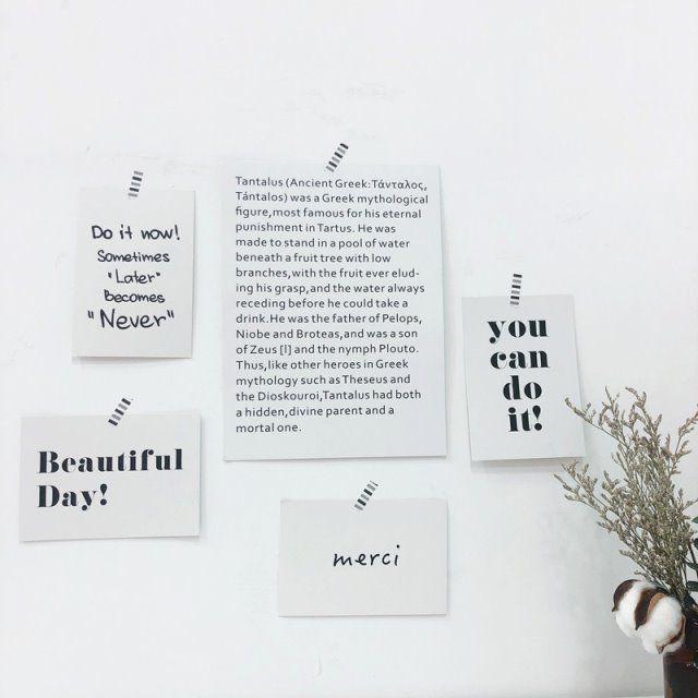 ins北欧风卡片英文字母黑白文艺拍照背景道具照片墙壁饰装饰卡纸