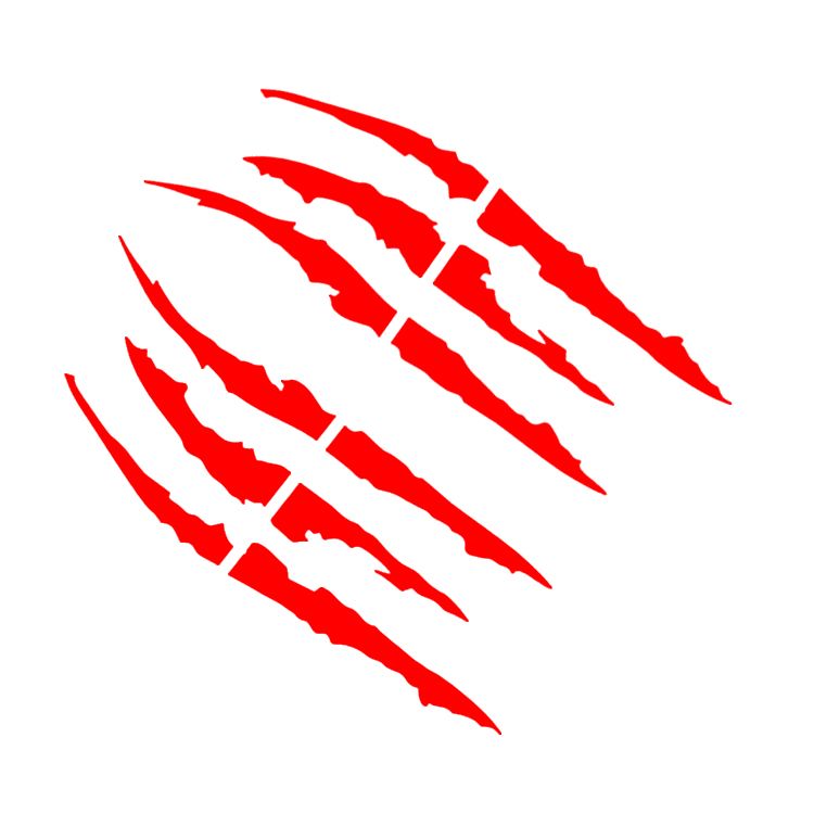 汽车大灯装饰贴 爪子车贴引擎盖灯眉抓痕贴创意 改装个性贴纸鬼爪