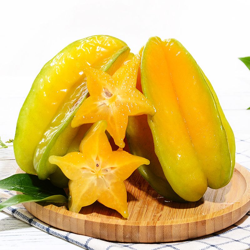 【悬空包装】广东廉江红龙杨桃新鲜水果包邮3/5斤/2个清甜多汁