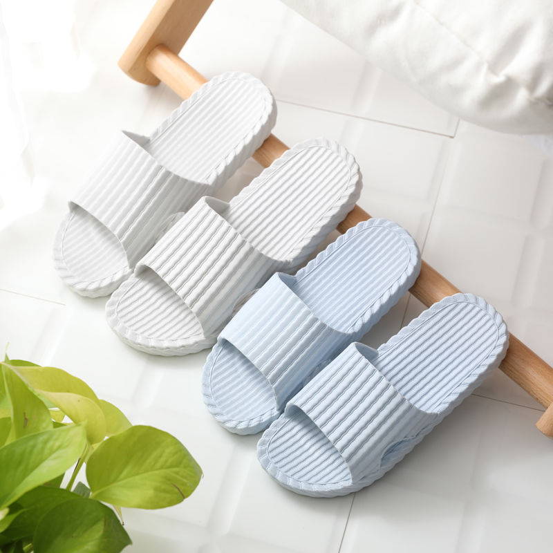 Soft and comfortable summer slippers for women and men's family dormitories antiskid bathroom slippers simple going out with soft soles and thick soles