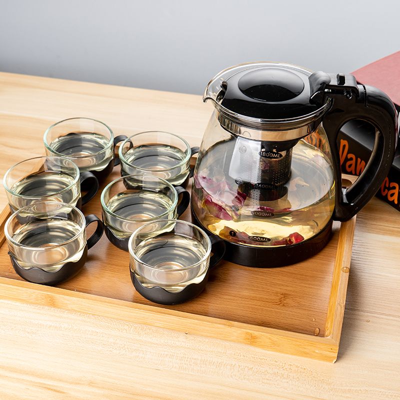 【茶壶玻璃耐高温】泡茶壶单壶大容量茶具花茶壶水壶套装