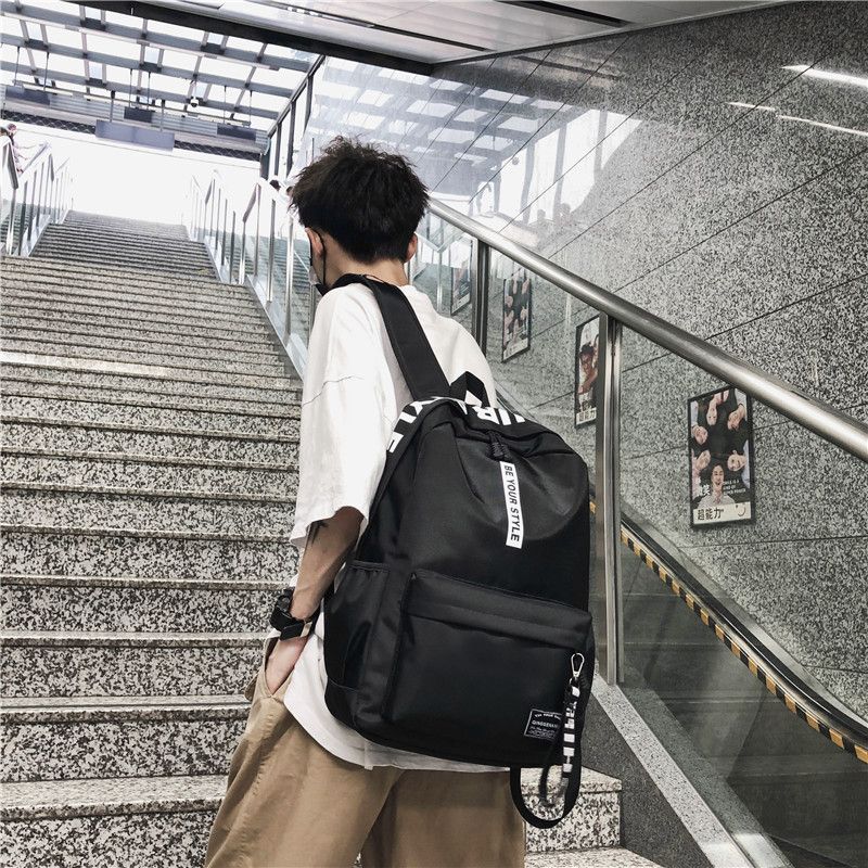 Waterproof large capacity student schoolbag male ins style backpack female fashion Korean Junior High School Student Backpack