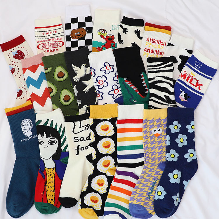 4 pairs of socks children's Korean version of the trend ins stockings