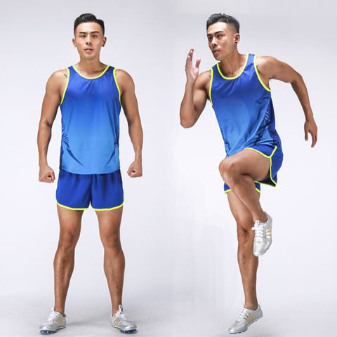 田径训练服套装男短跑马拉松背心比赛运动体考田径跑步衣服女定制