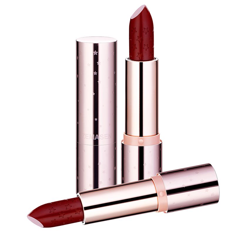 高颜值铝管泫雅色口红不掉色星星口红学生党显白ins超火网红同款