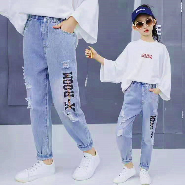 Children's wear 2020 spring and autumn girls' jeans
