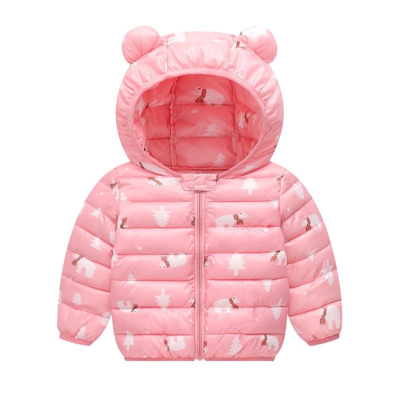 Autumn and winter new children's cotton padded clothes light and warm cotton padded jacket for boys and girls