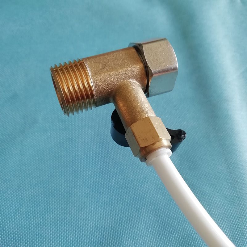 纯铜进水三通4分转二分,4分转3分净水器配件,不生锈三通