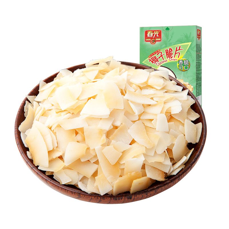 春光椰子脆片60g*5盒水果干果脯零食海南特产新鲜椰子烘烤椰子片
