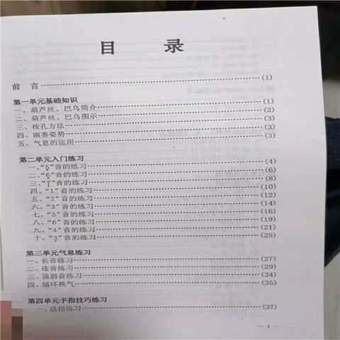 巴乌入门的曲谱_吹巴乌入门指法图