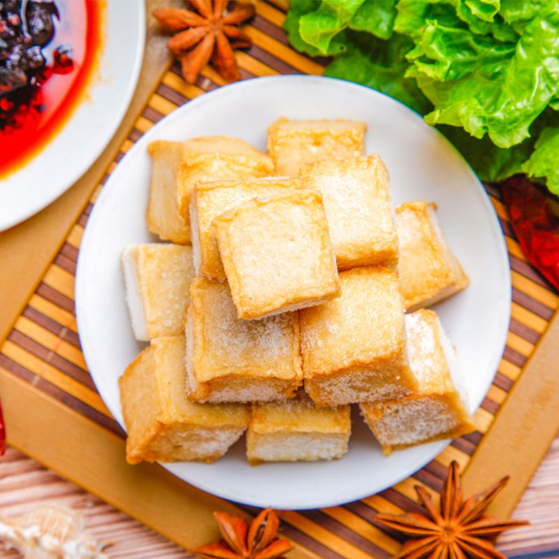 安井脆鱼豆腐冷冻批发烧烤麻辣烫关东煮火锅丸子香锅豆捞食材5斤