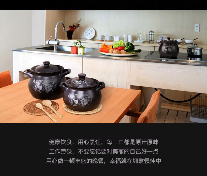 【砂锅炖锅大号煲汤锅】耐高温陶瓷砂锅煲汤煤气老式家用燃气汤锅沙锅