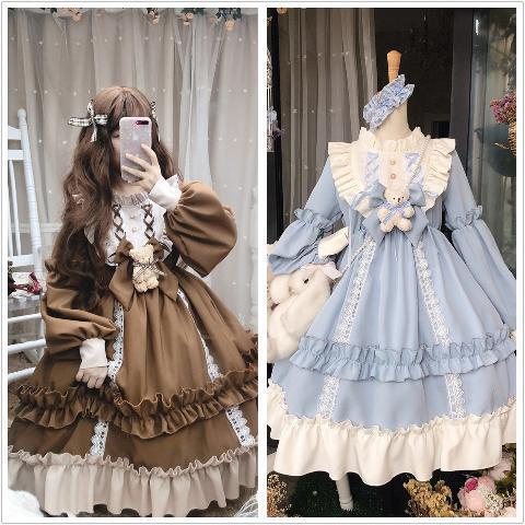 Lolita skirt full set of Japanese lovely Lorita student dress fall / winter 2020