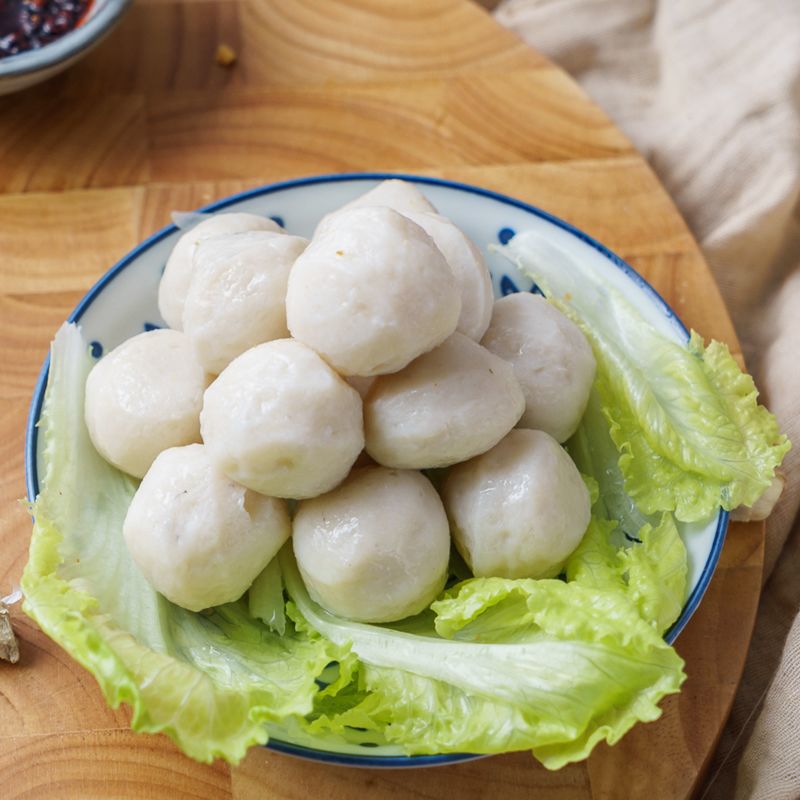 正宗汕头达濠手打鱼丸潮汕墨鱼丸鱼蛋关东煮鱼豆腐麻辣烫火锅食材