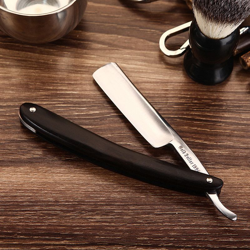 金元木柄sw20复古剃刀手动老式剃刀刮脸刀修面剃头刀剃须刀