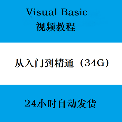 vb6.0软件视频教程Visual Basic从入门到精通教学自学编程序资料