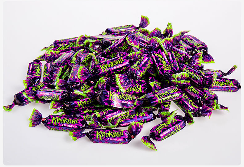 俄罗斯进口KDV紫皮糖巧克力礼物糖果零食批发过年新年货节100g起