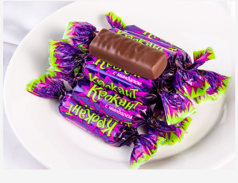 俄罗斯进口KDV紫皮糖巧克力礼物糖果零食批发过年新年货节100g起