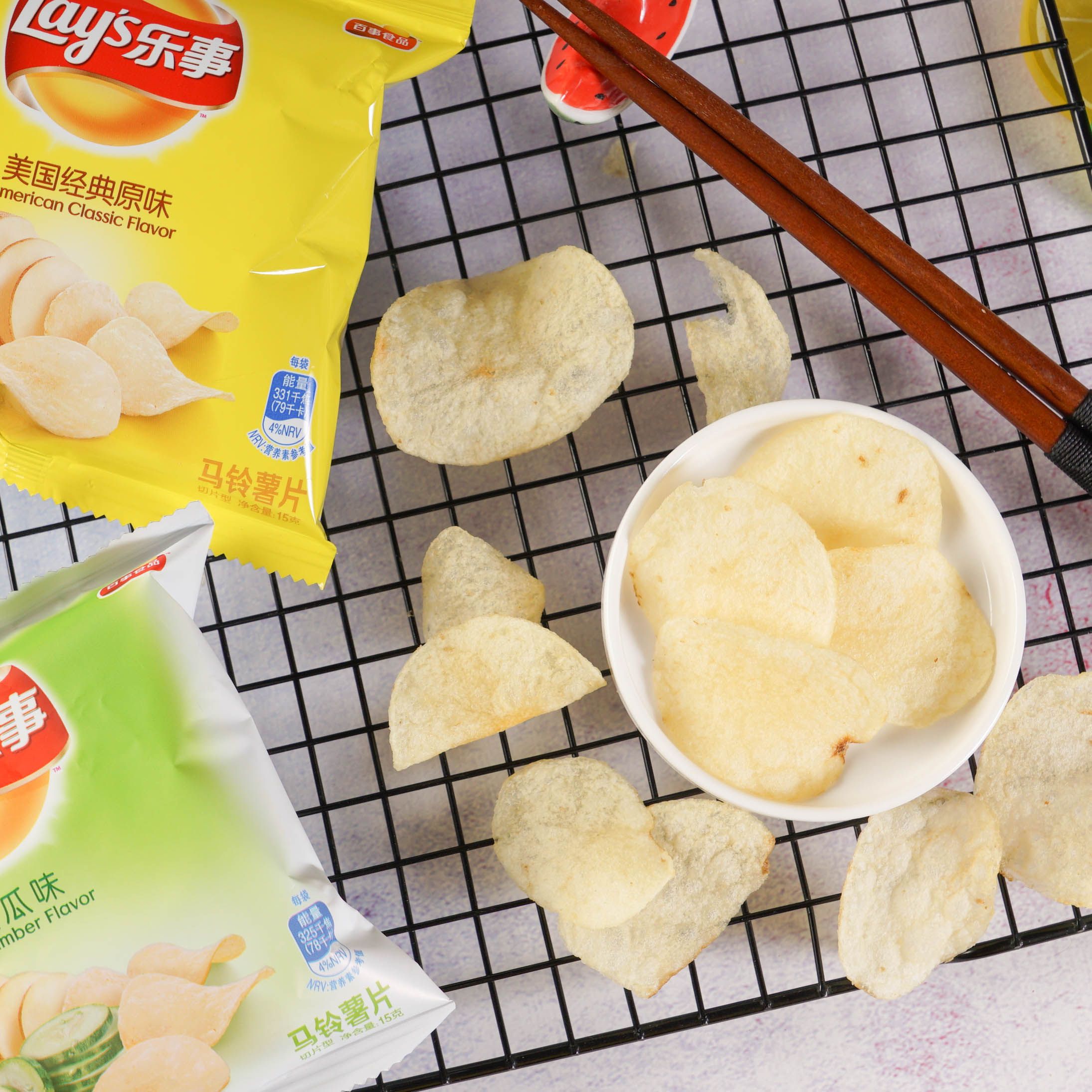 乐事薯片12g*5/40袋红烩烤肉黄瓜原味多口味膨化食品批零食大礼包