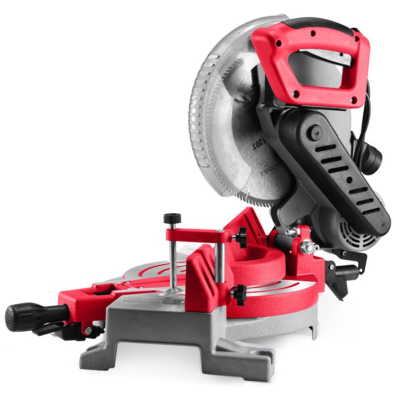 精密锯铝机10寸12寸铝合金木材铝材切割机45度推拉杆式斜切界铝机