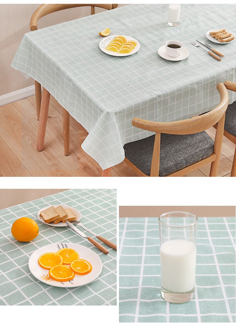 桌布防水防油茶几台布方形餐桌布ins免洗少女心桌垫