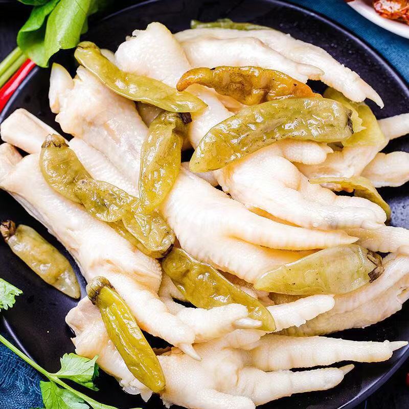 重庆风味35g泡椒凤爪野山椒鸡爪好吃的肉类熟食网红麻辣零食批发
