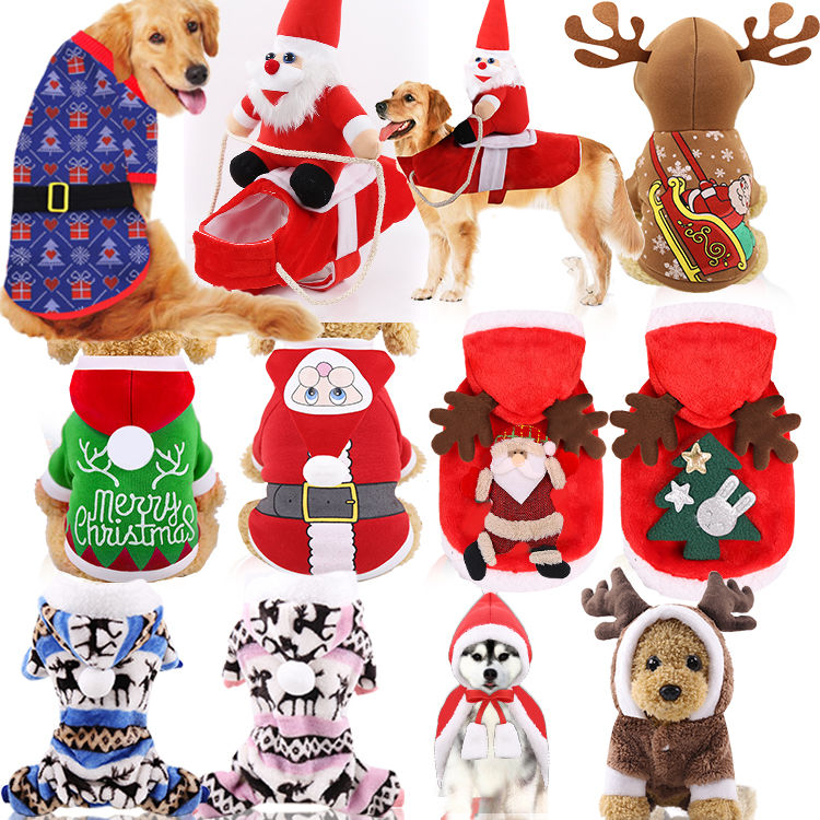 Four feet two legs clothes legs Christmas clothes small medium big dog clothes pet clothes cat clothes funny autumn and winter