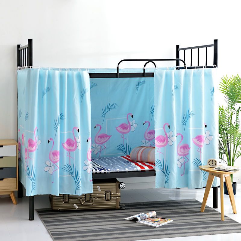 新款单人上铺遮光铺床学生床床围帘子