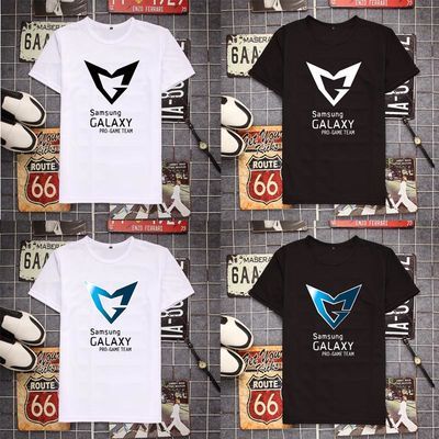 英雄联盟游戏ssg三星战队队服夏季男生短袖t恤反夜光大码宽松衣服