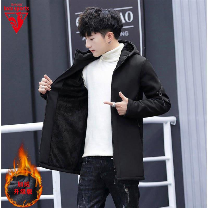 Spring and autumn Korean fashion long men's jacket slim youth student windbreaker coat man