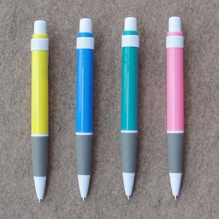 圆珠笔按压式圆珠笔原子笔批发零售学习办公蓝色笔芯