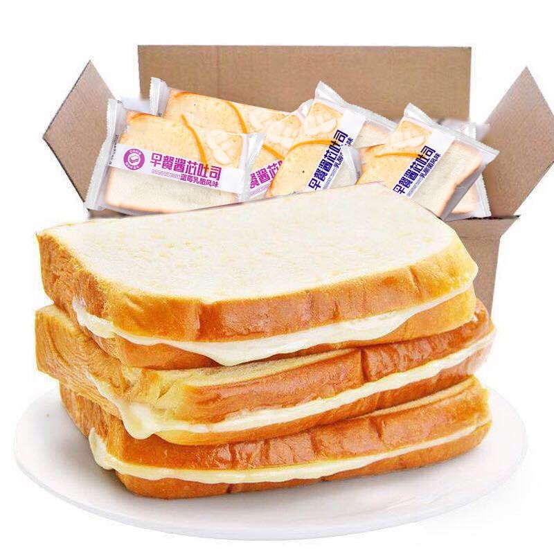 面包早餐乳酸菌夹心吐司切片面包片蛋糕点心零食厂家直销批发500g