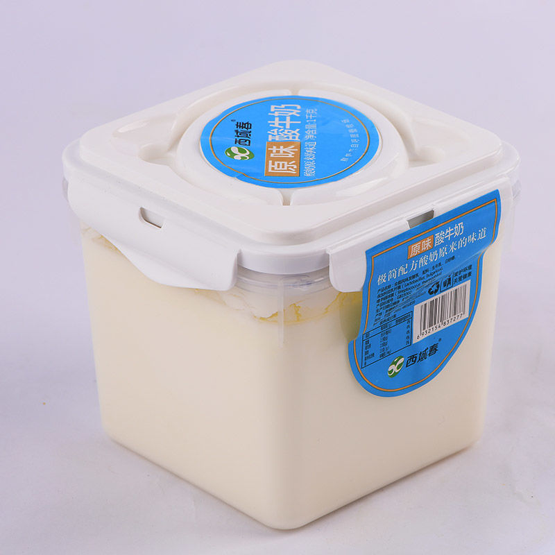 【新货速发】新疆西域春酸奶大桶装老酸奶2斤水果捞早餐奶整箱