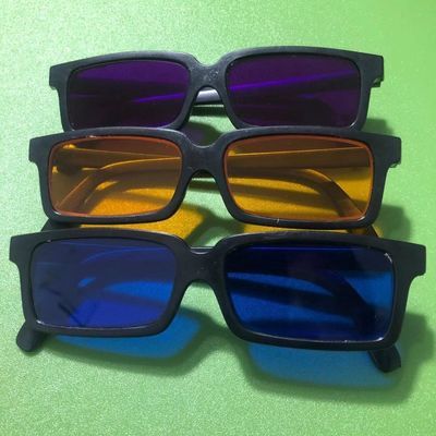 塑料款镜片防紫外白光黄光青光蓝光扑克麻将检测镜片全能验牌眼镜