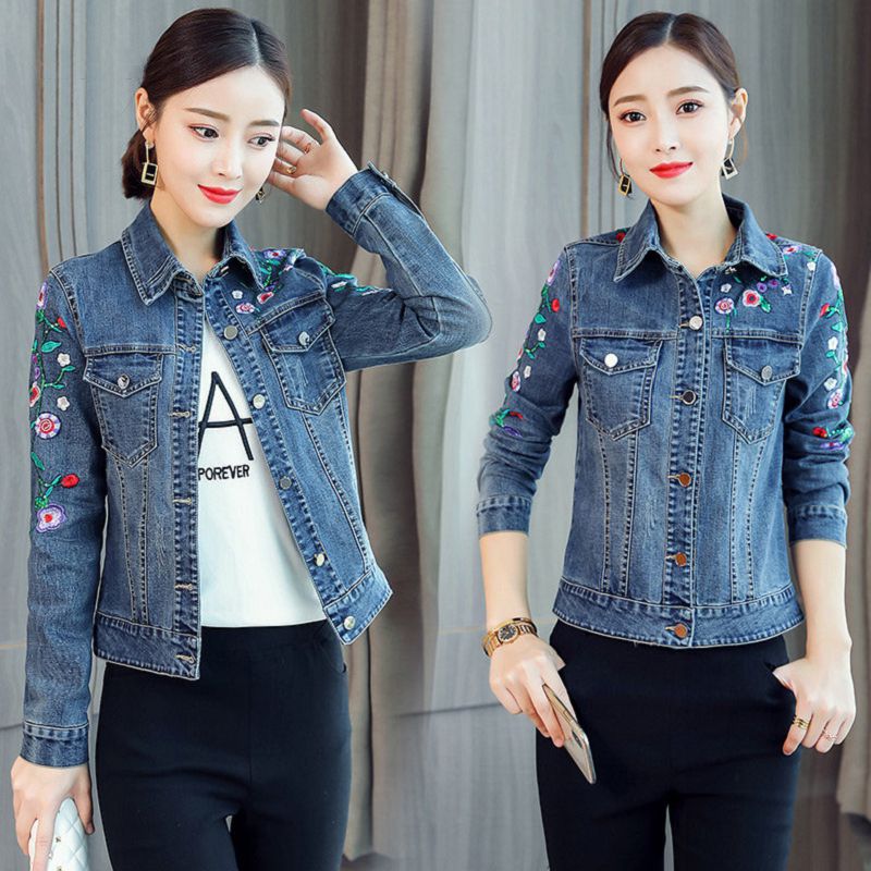 Early autumn new denim top small coat women's spring and autumn Korean fashion versatile slim short jacket
