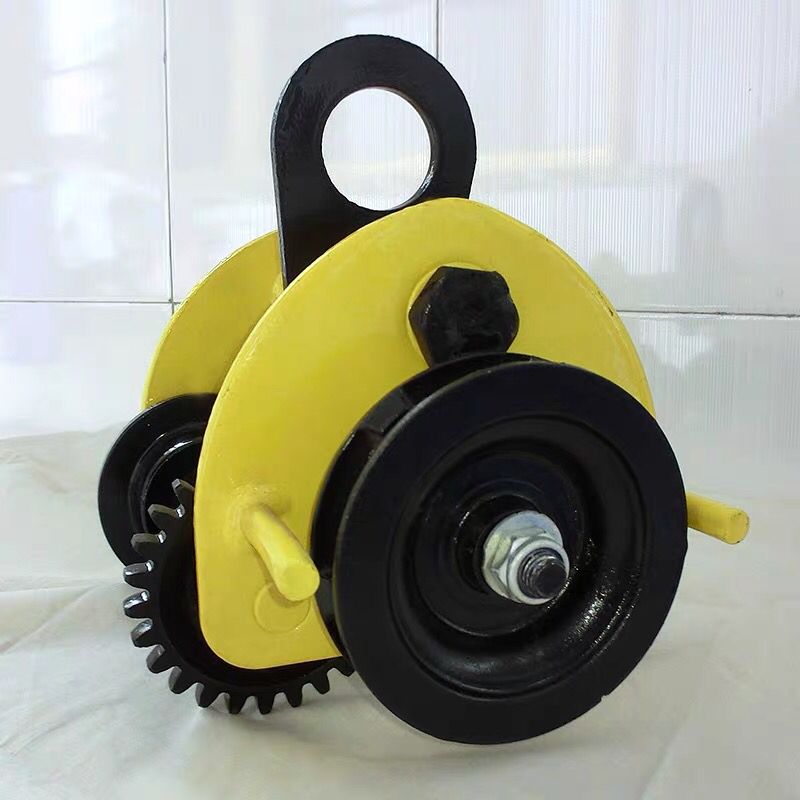 手推跑车工字钢滑车单轨行车手拉葫芦吊运器小车起重滑车单轨跑车