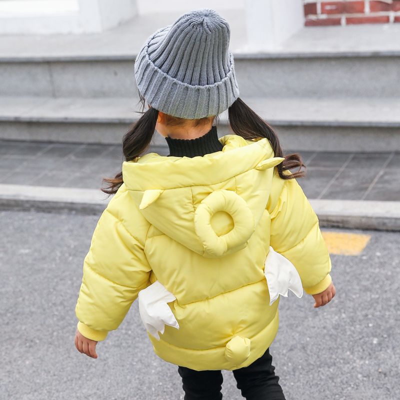 女宝宝加厚棉服冬季2023新款童装婴幼儿冬装外套女童洋气保暖棉衣