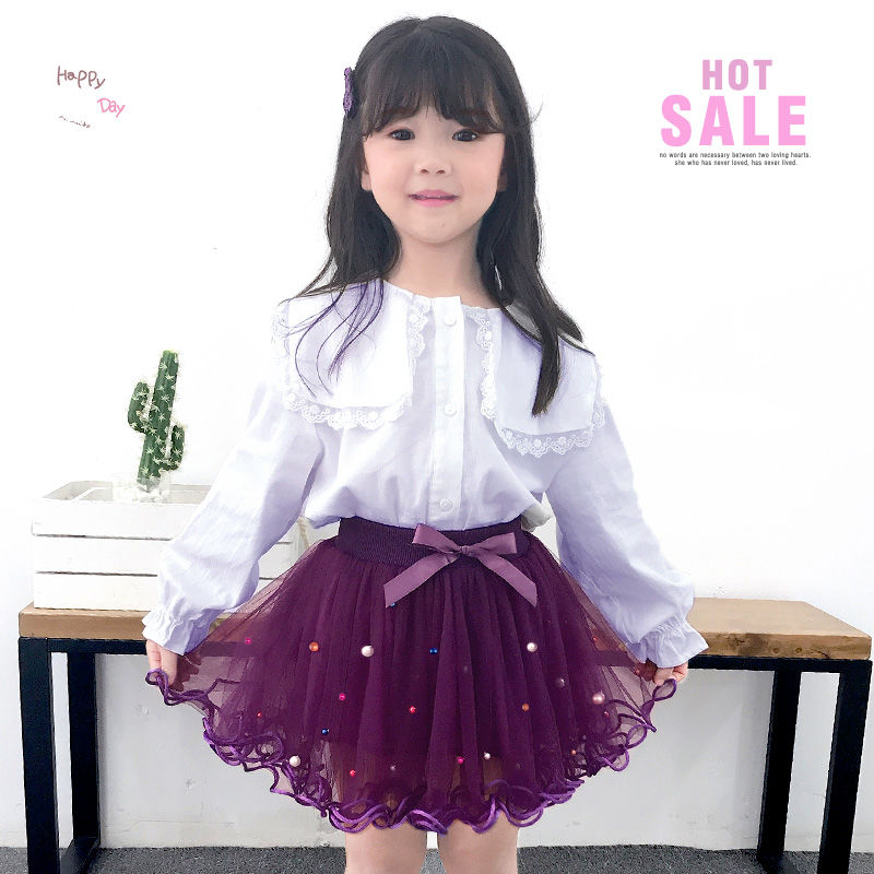 Children's dress girl's skirt children's skirt little girl's dress baby's short skirt Princess gauze skirt