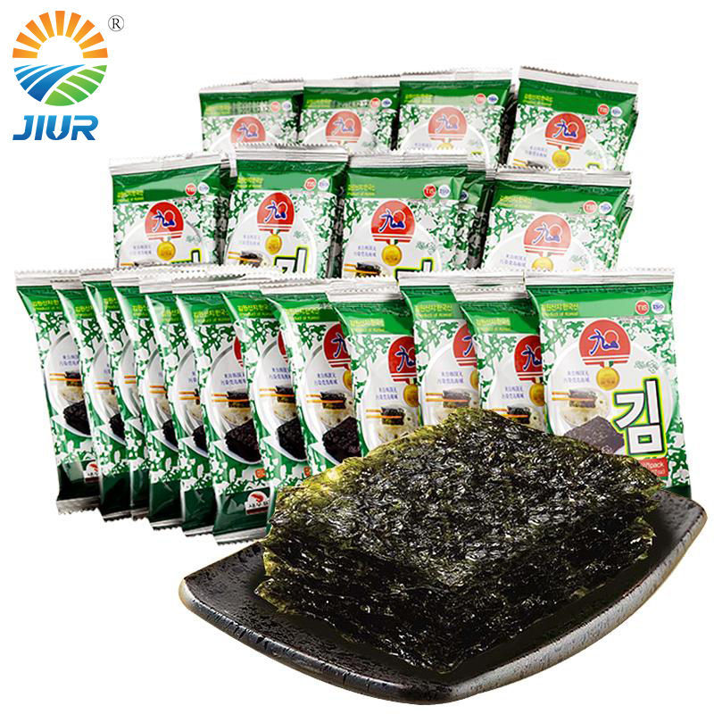 106134-【九日】韩国进口海苔2g袋装迷你原味包饭海苔片紫菜即食零食-详情图