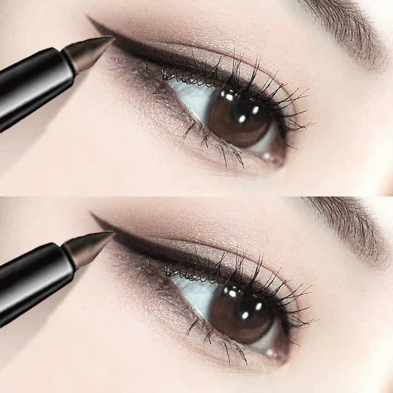 [second yuan] eye liner gel pen waterproof and sweat resistant not to dye, pencil, student eye liner, brown eyebrow pencil.