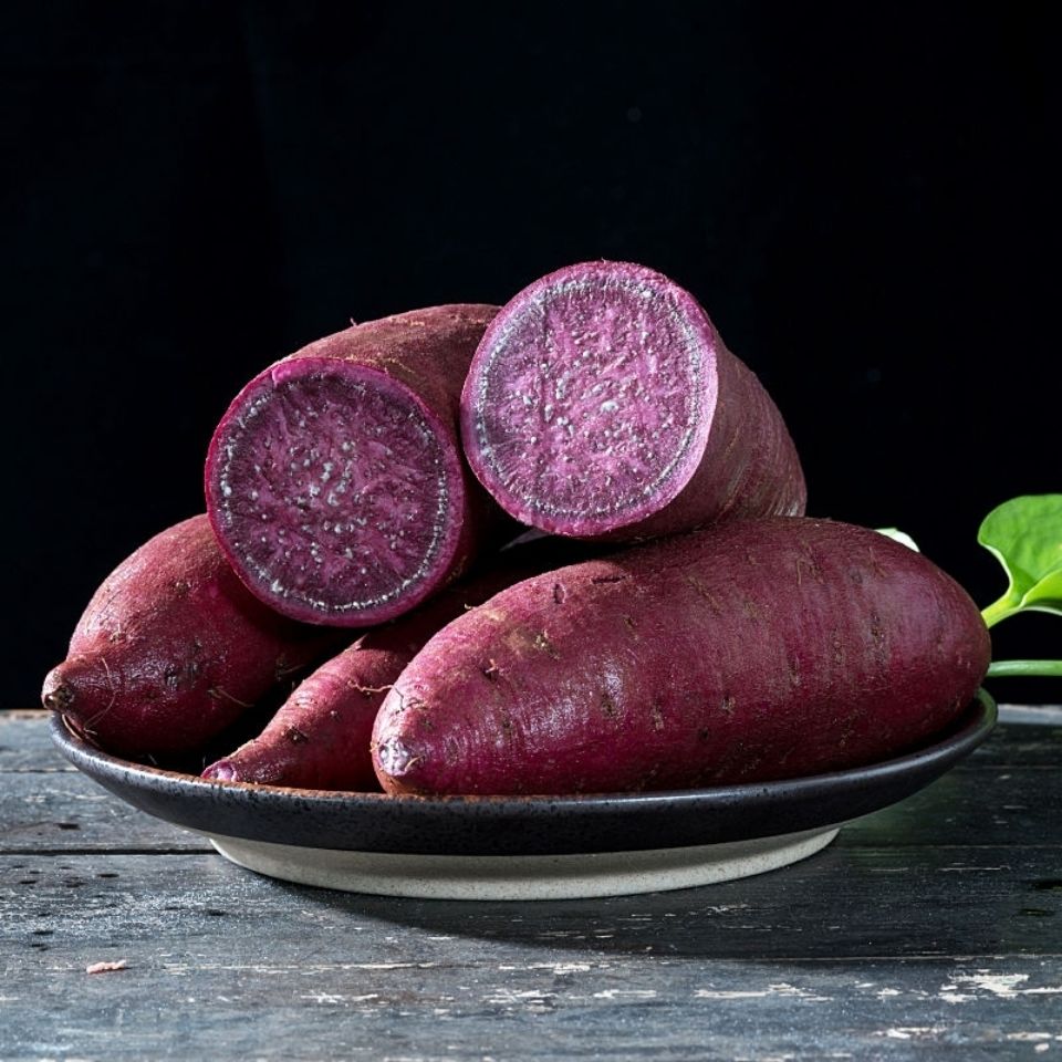 现挖新鲜紫薯 农家自种有机香薯板栗地瓜蔬菜小番薯 红薯 紫蜜薯