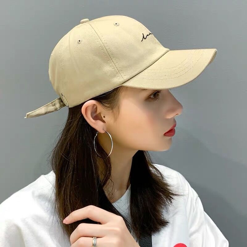 Korean hat men's baseball cap summer versatile embroidered hip hop hat fashion ins sun hat student couple hat woman